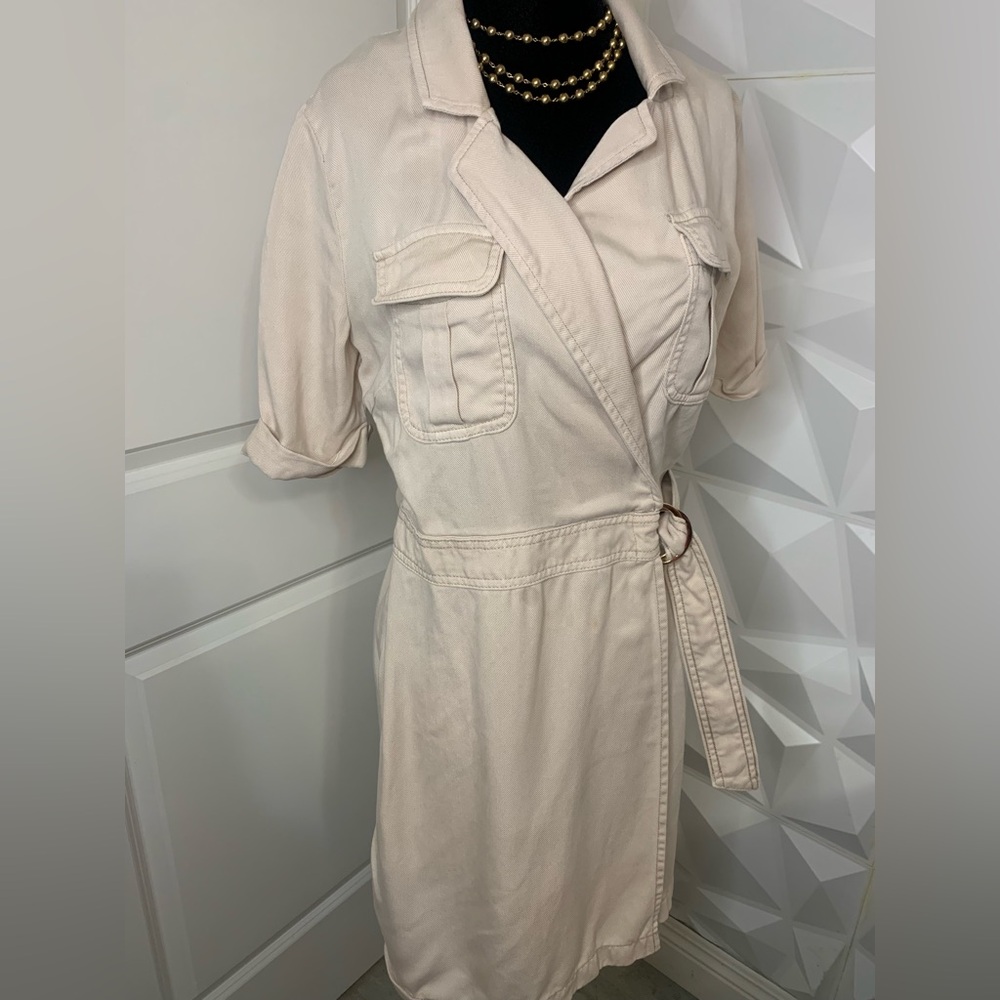 White House Black Market Ivory Textured Blazer